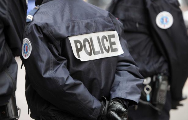 Illustration de policiers. Illustration de policiers.