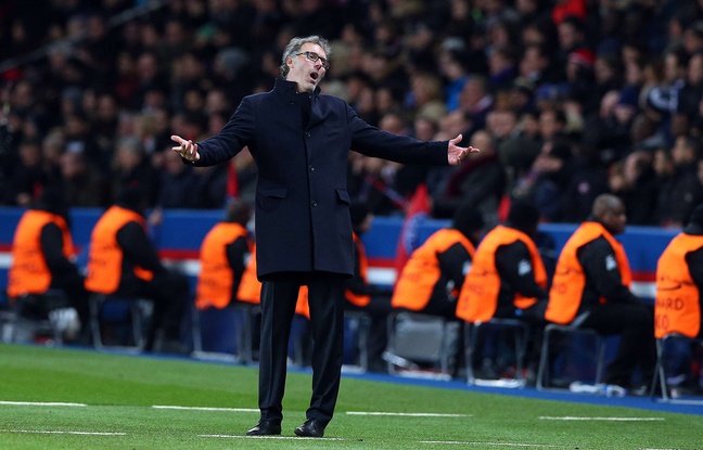 Laurent Blanc lors de PSG-Chelsea en 8e de finale aller de la Ligue des champions, le 16 février 2016. Laurent Blanc lors de PSG-Chelsea en 8e de finale aller de la Ligue des champions, le 16 février 2016.