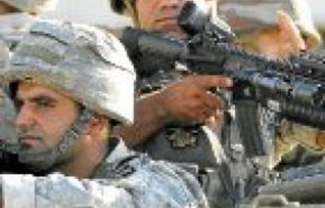 Un commando libanais à Tripoli. Un commando libanais à Tripoli.