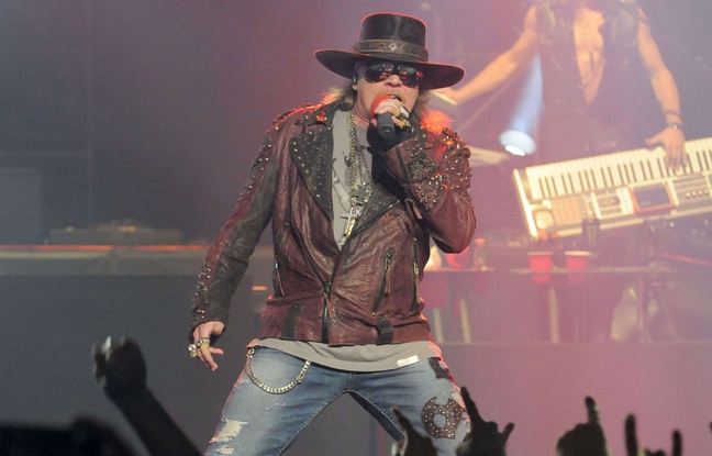 Axl Rose des Guns N' Roses le 21 mai 2014 à Las Vegas. Axl Rose des Guns N' Roses le 21 mai 2014 à Las Vegas.