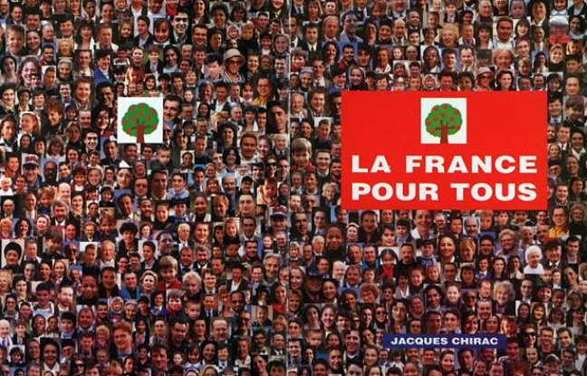 Affiche de campagne de Jacques Chirac pour la présidentielle de 1995. Affiche de campagne de Jacques Chirac pour la présidentielle de 1995.