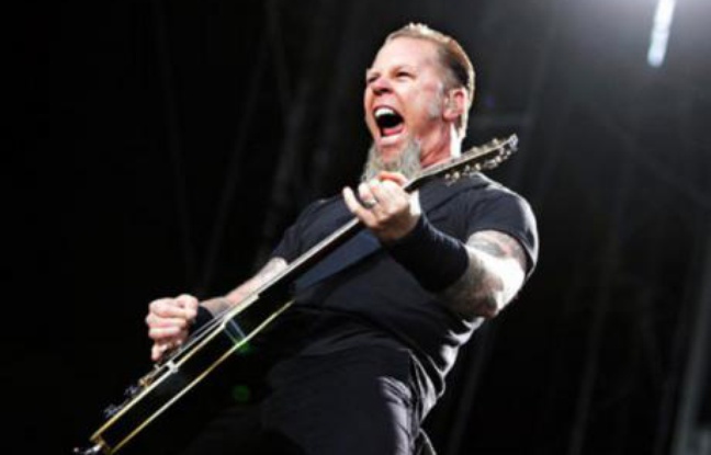 James Hetfield, de Metallica, pendant un concert à Stockholm le 12 juillet 2007. James Hetfield, de Metallica, pendant un concert à Stockholm le 12 juillet 2007.