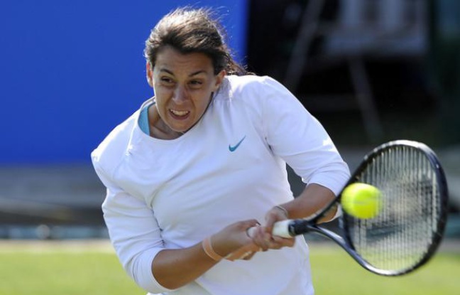 La joueuse de tennis française Marion Bartoli, lors de sa victoire à Eastbourne, le 16 juin 2011 contre Viktoria Azarenka. La joueuse de tennis française Marion Bartoli, lors de sa victoire à Eastbourne, le 16 juin 2011 contre Viktoria Azarenka.