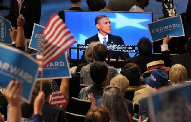 Le président Barack Obama a reconnu jeudi que le slogan d'espoir sur lequel il avait été élu il y a quatre ans avait été "mis à l'épreuve" mais promis aux Américains que le changement restait possible, en sollicitant leurs suffrages pour un second mandat. Le président Barack Obama a reconnu jeudi que le slogan d'espoir sur lequel il avait été élu il y a quatre ans avait été "mis à l'épreuve" mais promis aux Américains que le changement restait possible, en sollicitant leurs suffrages pour un second mandat.