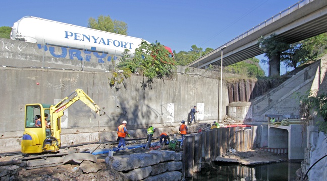 Intempéries: A Cannes, des travaux d'urgence pour Intempéries: A Cannes, des travaux d'urgence pour