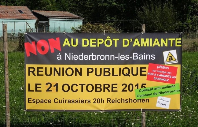 Le projet d'enfouissement d'amiante sur la commune de Niederbronn-les-Bains ne fait pas que des heureux notamment dans les villages limitrophes de Reichshoffen et d'Oberbronn. Le projet d'enfouissement d'amiante sur la commune de Niederbronn-les-Bains ne fait pas que des heureux notamment dans les villages limitrophes de Reichshoffen et d'Oberbronn.