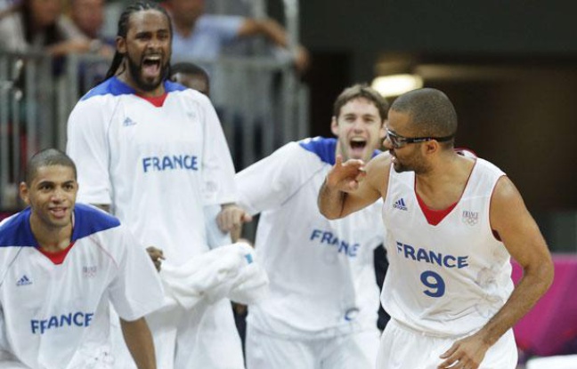 L'équipe de France face à la Lituanie, à Londres, le 2 août 2012. L'équipe de France face à la Lituanie, à Londres, le 2 août 2012.