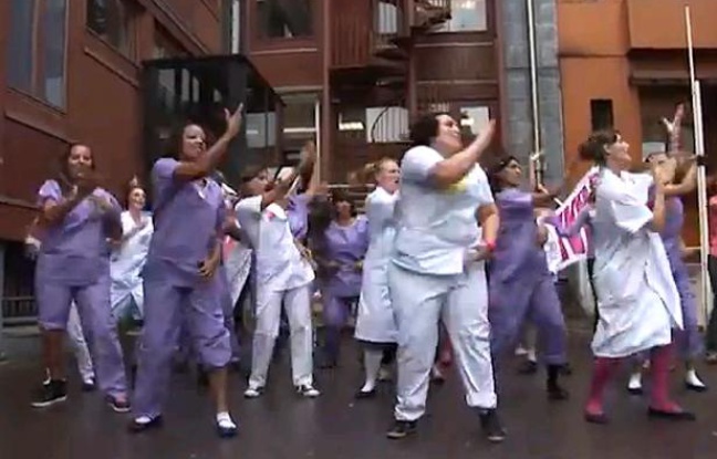 Les personnels de la maternité des Lilas (Seine-saiont-Denis) dans un remake du titre Papaoutai de Stromae, publié sur Youtube le 15 septembre Les personnels de la maternité des Lilas (Seine-saiont-Denis) dans un remake du titre Papaoutai de Stromae, publié sur Youtube le 15 septembre