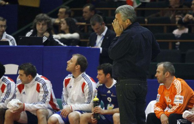 Claude Onesta, le 16 janvier 2012 face à l'Espagne Claude Onesta, le 16 janvier 2012 face à l'Espagne