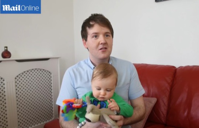 Kyle Casson et son fils Miles. Kyle Casson et son fils Miles.