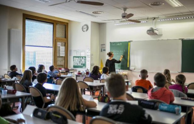 Une salle de classe à Lyon le 2 septembre 2014