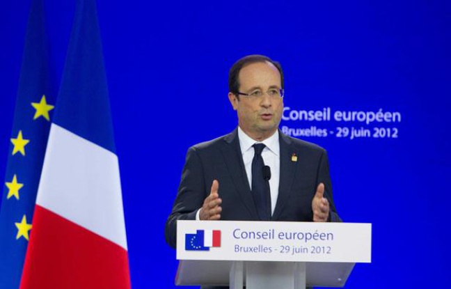 François Hollande lors du sommet européen de Bruxelles, les 28 et 29 juin derniers François Hollande lors du sommet européen de Bruxelles, les 28 et 29 juin derniers