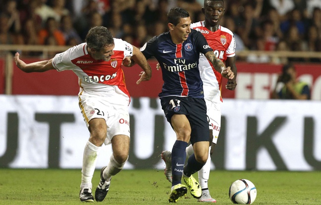 Di Maria à la lutte avec Toulalan, lors du match aller entre Monaco et Paris (0-3). Di Maria à la lutte avec Toulalan, lors du match aller entre Monaco et Paris (0-3).