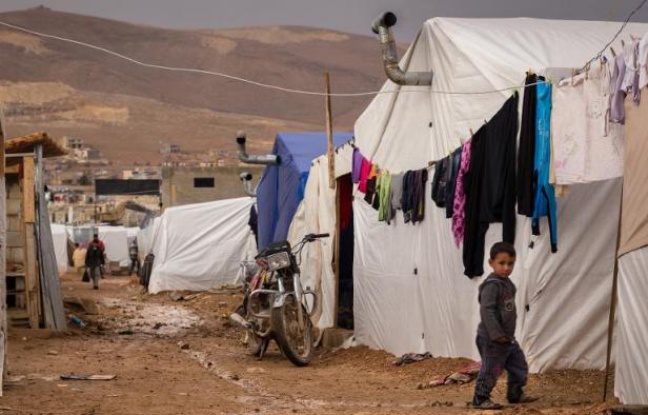Un jeune réfugié syrien dans un camp à Arsal au Liban le 23 octobre 2014 Un jeune réfugié syrien dans un camp à Arsal au Liban le 23 octobre 2014