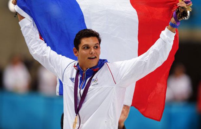 Le nageur français Florent Manaudou, sacré champion olympique du 50m nage libre, le 3 août 2012 à Londres. Le nageur français Florent Manaudou, sacré champion olympique du 50m nage libre, le 3 août 2012 à Londres.
