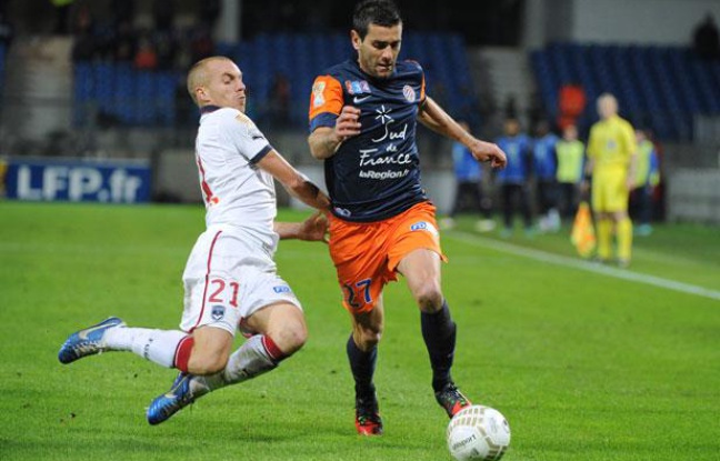 Le défenseur montpelliérain Cyril Jeunechamp, le 31 octobre 2012, contre Bordeaux. Le défenseur montpelliérain Cyril Jeunechamp, le 31 octobre 2012, contre Bordeaux.