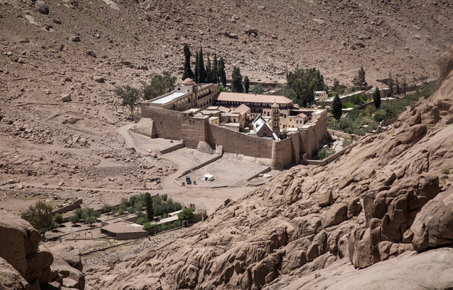 Le monastère de Sainte-Catherine, dans le Sinaï, le 16 avril 2017. Le monastère de Sainte-Catherine, dans le Sinaï, le 16 avril 2017.