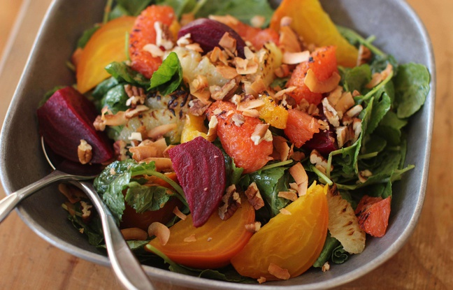 Illustration: une salade composée. Illustration: une salade composée.