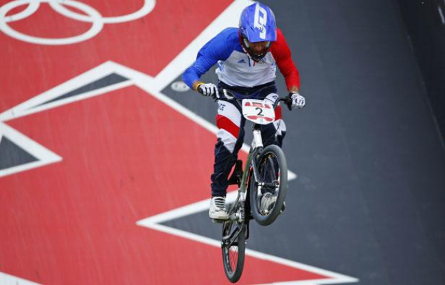 Joris Daudet lors des qualifications en BMX, le 8 août 2012 à Londres (Angleterre) Joris Daudet lors des qualifications en BMX, le 8 août 2012 à Londres (Angleterre)