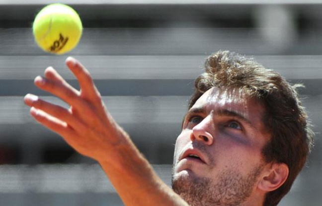 Le Français Gilles Simon, le 17 mai 201, à Rome. Le Français Gilles Simon, le 17 mai 201, à Rome.