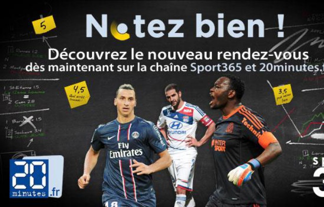 Notez bien, sur Sport365, l'émission qui compare les notes des internautes avec celles des journalistes. Notez bien, sur Sport365, l'émission qui compare les notes des internautes avec celles des journalistes.