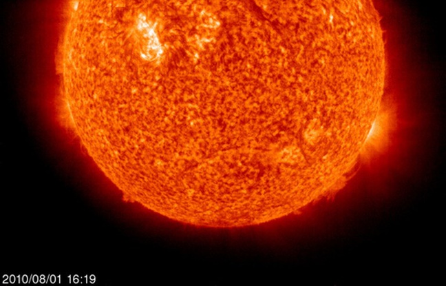 Une vue du Soleil prise par la Nasa le 1er août 2010. Une vue du Soleil prise par la Nasa le 1er août 2010.