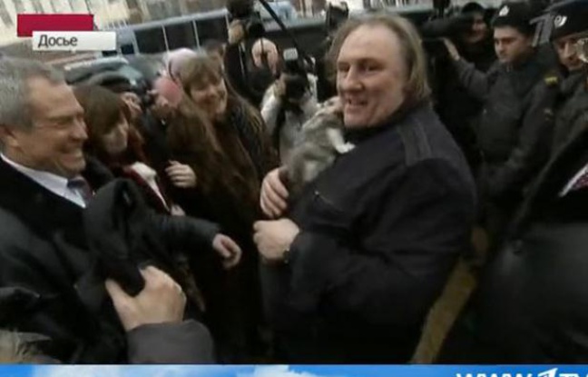 Gérard Depardieu à Moscou, le 21 février 2013. Gérard Depardieu à Moscou, le 21 février 2013.