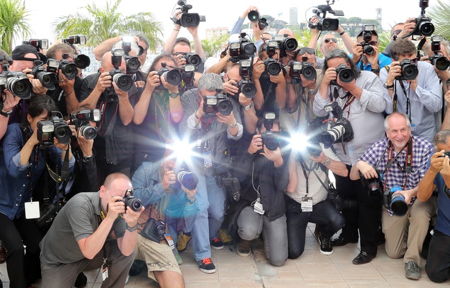 Des photographes durant le Festival de Cannes, le 21 mai 2014. Des photographes durant le Festival de Cannes, le 21 mai 2014.