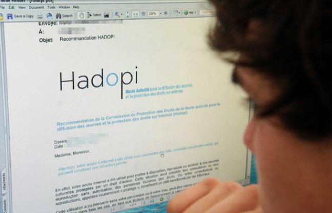 Contre le piratage, la Haute autorité pour la diffusion des oeuvres et la protection des droits sur Internet (Hadopi) envoie des courriels d'avertissement aux personnes ayant illégalement téléchargé du contenu Contre le piratage, la Haute autorité pour la diffusion des oeuvres et la protection des droits sur Internet (Hadopi) envoie des courriels d'avertissement aux personnes ayant illégalement téléchargé du contenu