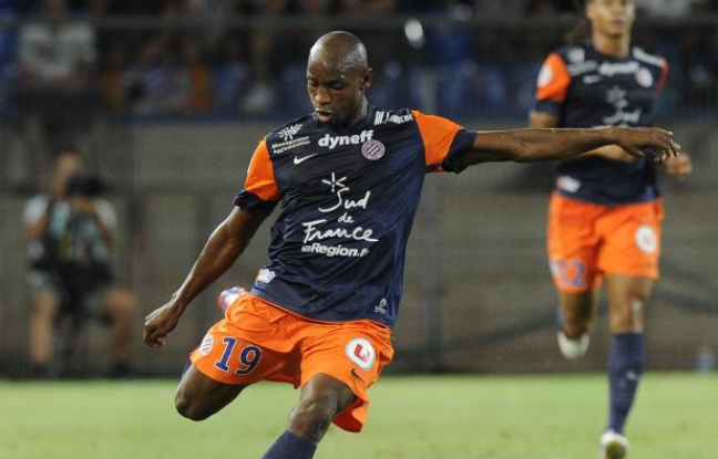 L'attaquant de Montpellier, Souleymane Camara, le 10 août 2012 à Montpellier. L'attaquant de Montpellier, Souleymane Camara, le 10 août 2012 à Montpellier.
