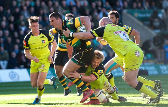 Le troisième ligne centre de Northampton Louis Picamoles face à Leicester, le 25 mars 2017 en championnat d'Angleterre. Le troisième ligne centre de Northampton Louis Picamoles face à Leicester, le 25 mars 2017 en championnat d'Angleterre.