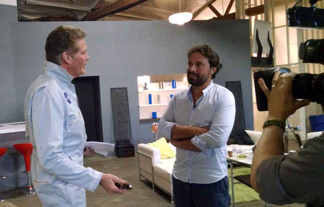 Rencontre entre Bruno Salomone et à David Hasselhoff, qui seront en juillet à l'affiche de «Sharknado 3». Rencontre entre Bruno Salomone et à David Hasselhoff, qui seront en juillet à l'affiche de «Sharknado 3».
