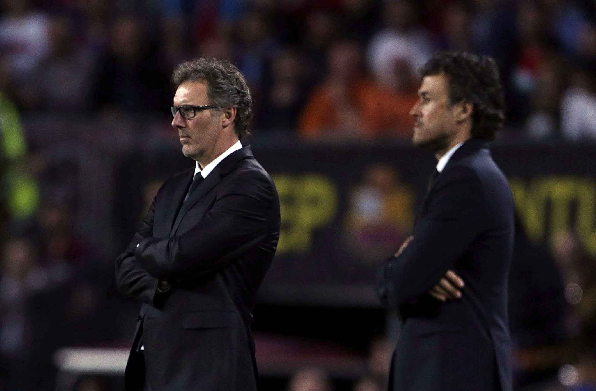Tokeo la picha la Laurent Blanc and Luis Enrique