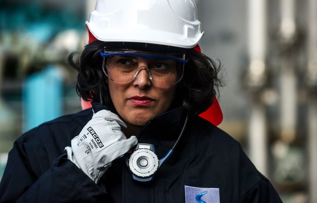 Myriam El Khomri en visite à Solvay, en février 2016. Myriam El Khomri en visite à Solvay, en février 2016.