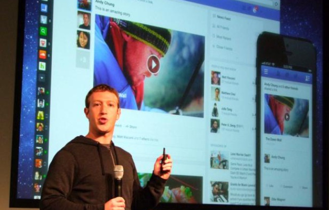 Mark Zuckerberg présente le nouveaux newsfeed Facebook, la 7 mars 2013, à Menlo Park, en Californie. Mark Zuckerberg présente le nouveaux newsfeed Facebook, la 7 mars 2013, à Menlo Park, en Californie.