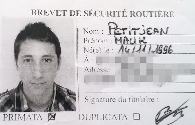 a photo Abdel Malik Petitjean, 19 years a  terrorist attack on a xe9 & #;. & # XE8  church pr; s Rouen, July 26, 2016 