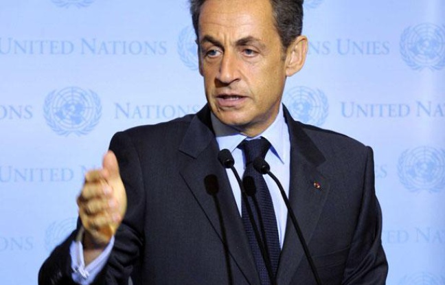 Le président français Nicolas Sarkozy aux Nations unies, le 20 septembre 2011 à New York, aux Etats-Unis. Le président français Nicolas Sarkozy aux Nations unies, le 20 septembre 2011 à New York, aux Etats-Unis.