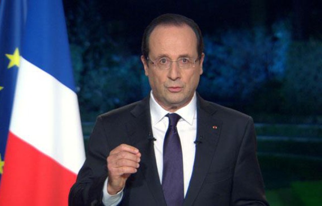 François Hollande lors de ses voeux, le 31 décembre 2012, à l'Elysée, à Paris. François Hollande lors de ses voeux, le 31 décembre 2012, à l'Elysée, à Paris.