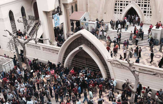 L'église Mar Girgis de Tanta, en Egypte, frappée par un attentat terroriste le 9 avril 2017 L'église Mar Girgis de Tanta, en Egypte, frappée par un attentat terroriste le 9 avril 2017