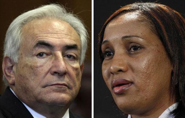Montage photo: Dominique Strauss-Kahn et Nafissatou Diallo. Montage photo: Dominique Strauss-Kahn et Nafissatou Diallo.