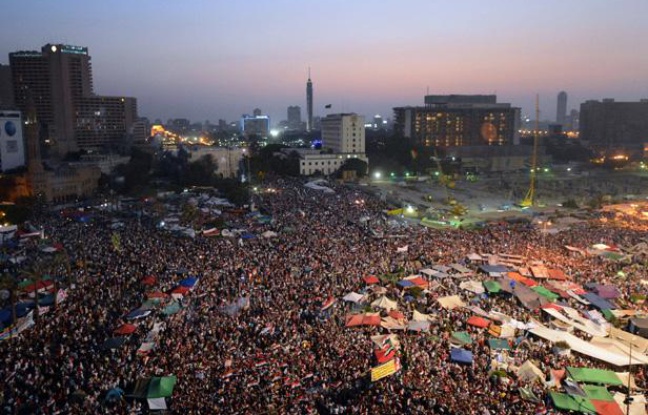 La place Tahrir, au Caire, le 24 juin 2012. La place Tahrir, au Caire, le 24 juin 2012.