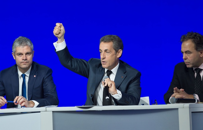 Laurent Wauquiez, Nicolas Sarkozy et Luc Chatel durant le Conseil national du parti Les Républicains, le 14 février 2016 à Paris. Laurent Wauquiez, Nicolas Sarkozy et Luc Chatel durant le Conseil national du parti Les Républicains, le 14 février 2016 à Paris.
