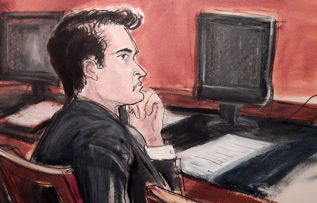 Un dessin de Ross Ulbricht, accusé d'être le cerveau derrière le site Silk Road, devant le tribunal de Manhattan, le 13 janvier 2014. Un dessin de Ross Ulbricht, accusé d'être le cerveau derrière le site Silk Road, devant le tribunal de Manhattan, le 13 janvier 2014.