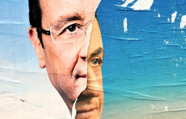 Nicolas Sarkozy et François Hollande sont les deux candidats en lice pour ce second tour de l'élection présidentielle, le 6 mai 2012 Nicolas Sarkozy et François Hollande sont les deux candidats en lice pour ce second tour de l'élection présidentielle, le 6 mai 2012