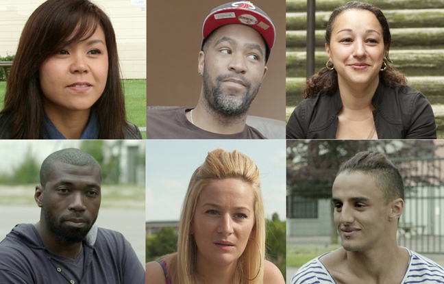 Jacky, Trésor, Farah, Ali, Julie et Sofiane, les six témoins de L'Amour en cité.