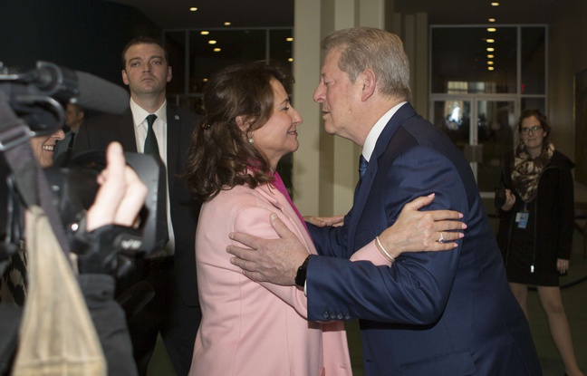 Ségolène Royal et Al Gore ont participé à une réunion sur les émissions carbone, à New York, 27 janvier 2016. Ségolène Royal et Al Gore ont participé à une réunion sur les émissions carbone, à New York, 27 janvier 2016.