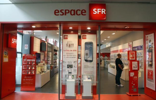 Illustration d'une boutique SFR. Illustration d'une boutique SFR.