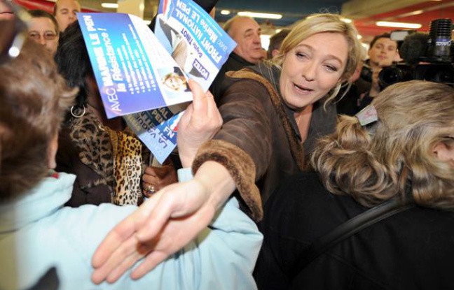 Marine Le Pen, en déplacement à Strasbourg, le 8 mars 2011. Marine Le Pen, en déplacement à Strasbourg, le 8 mars 2011.