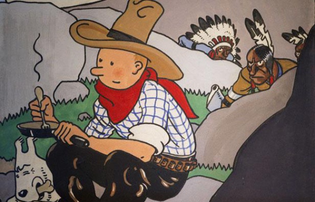 La couverture originale de «Tintin en Amérique» a été adjugée pour 1,3 millions d'euros le 2 juin à Paris. La couverture originale de «Tintin en Amérique» a été adjugée pour 1,3 millions d'euros le 2 juin à Paris.