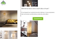 The coach is in fact an artificial  intelligence that has learned à think of it  as a décorateur  intérieur.